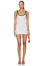 view 1 of 3 Anders Mini Dress in Red & Navy Stripe