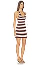 view 2 of 3 VESTIDO OTTOLINE in Brown & Ivory