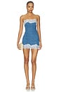 view 1 of 3 Megan Denim Mini Dress in Medium Indigo