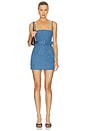 view 1 of 3 Mabel Denim Mini Dress in Medium Indigo