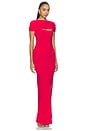 view 2 of 3 VESTIDO LARGO SELENE in Cherry Red