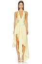 view 1 of 3 VESTIDO LARGO ELDRID in Light Yellow