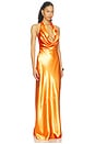 view 2 of 3 Camila Gown in Orange