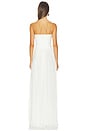 view 3 of 3 VESTIDO LARGO ALICE in White