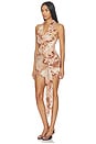 view 2 of 3 Amber Mini Dress in Taupe Multi