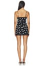 view 3 of 3 Julie Mini Dress in Black & White Polka Dot