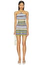 view 1 of 4 ROBE PAIZLEY in Blue & Green Stripe