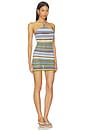 view 2 of 4 ROBE PAIZLEY in Blue & Green Stripe