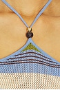view 4 of 4 ROBE PAIZLEY in Blue & Green Stripe