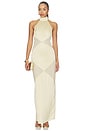 view 1 of 3 VESTIDO LARGO MARIELLA in Baby Yellow