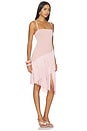 view 2 of 4 Denisse Asymmetrical Layered Fringe Dress in Pink