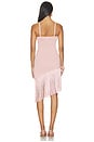 view 4 of 4 Denisse Asymmetrical Layered Fringe Dress in Pink