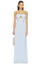 view 1 of 3 VESTIDO LARGO DELILAH in Sky Blue