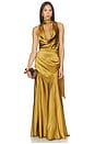 view 1 of 4 Bethany Gown in Olive