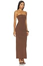 view 2 of 3 VESTIDO ELYZABETH in Brown