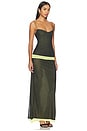 view 2 of 3 ROBE BRONNI in Black & Lime