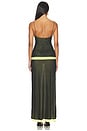 view 4 of 3 ROBE BRONNI in Black & Lime