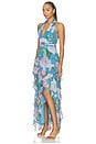 view 2 of 3 VESTIDO ANNA in Blue Pink Floral