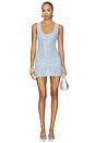 view 1 of 4 ROBE KATRINE in Light Blue Sequin