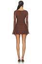 view 4 of 4 VESTIDO DYLAN in Dark Brown
