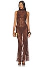 view 1 of 4 VESTIDO DYLAN in Dark Brown