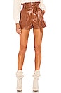 view 1 of 4 Tia Short in Chestnut Brown