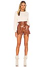 view 4 of 4 Tia Short in Chestnut Brown