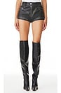view 1 of 4 Sabrina Faux Leather Short in Black