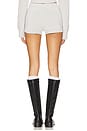 view 4 of 6 Darina Knit Shorts in Light Grey