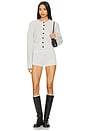 view 5 of 6 Darina Knit Shorts in Light Grey