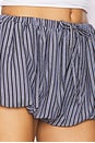 view 6 of 6 Taylen Short in Navy Blue Stripe