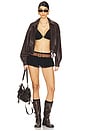 view 5 of 6 Falaise Micro Mini Skort in Black
