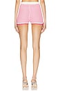 view 4 of 6 Lena Knit Short in Pink & White