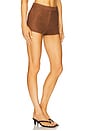 view 2 of 6 Brixton Linen Short in Chocolate