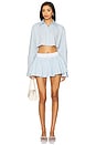 view 5 of 6 Palmer Skort in Baby Blue & White