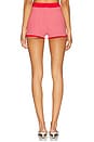 view 4 of 6 Parker Knit Short in Red & Off White