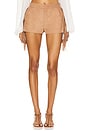 view 1 of 6 Chase Faux Suede Short in Camel