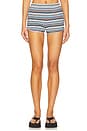 view 1 of 6 Lorraine Short in Blue Stripe Multi