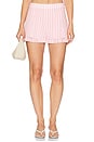 view 1 of 6 Sabrina Skort in Pink Stripe