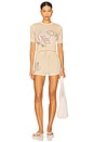 view 5 of 6 Selah Knit Shorts in Beige Multi
