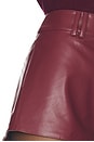 view 6 of 6 Jordan Faux Leather Mini Short in Oxblood