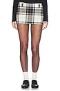 view 1 of 6 Cher Mini Skort in Blue Plaid Multi