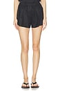 view 1 of 6 Caren Linen Short in Black