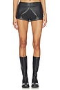 view 1 of 6 Bella Faux Leather Short in Black
