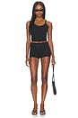 view 5 of 6 Evette Knit Short in Black