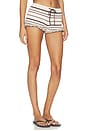 view 2 of 6 Etta Stripe Knit Short in Oat & Brown Stripe