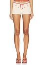 view 1 of 6 Felina Cherry Embroidered Short in Cream Multi