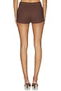 view 4 of 6 Lucia Mini Short in Chocolate Brown