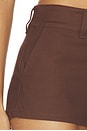 view 6 of 6 Lucia Mini Short in Chocolate Brown