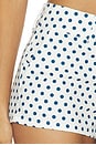 view 6 of 6 Lucia Mini Short in White Polka Dot